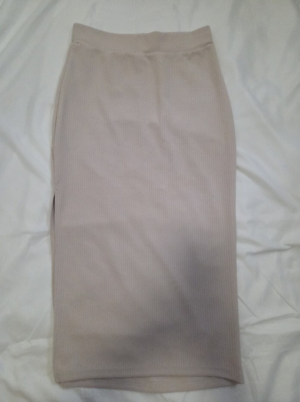 Shein Rib Tan Skirt